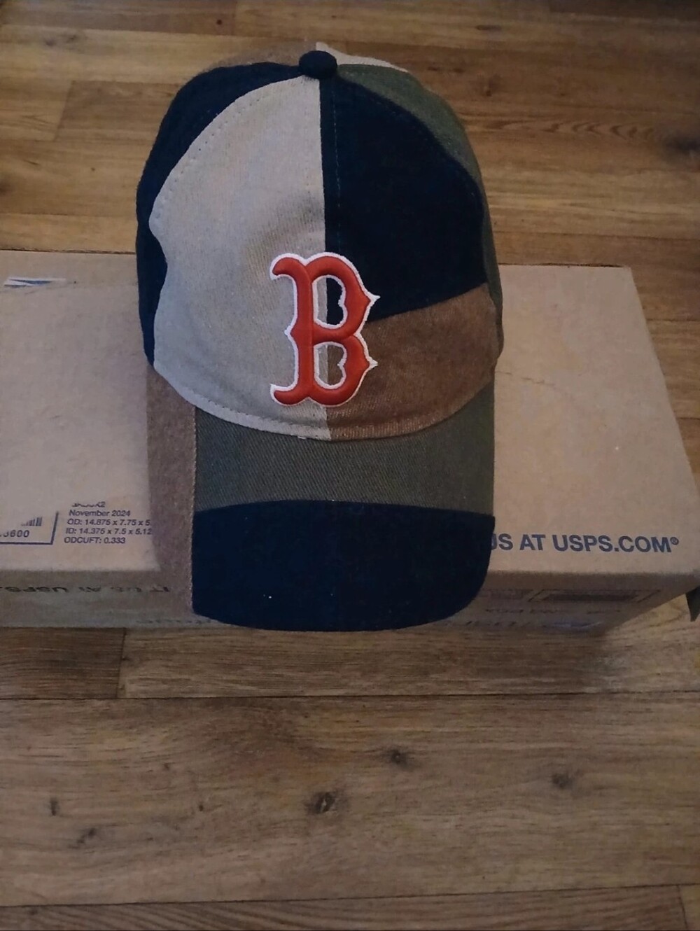 New Era Men's Boston B Logo Patchwork Cap - Multicolor